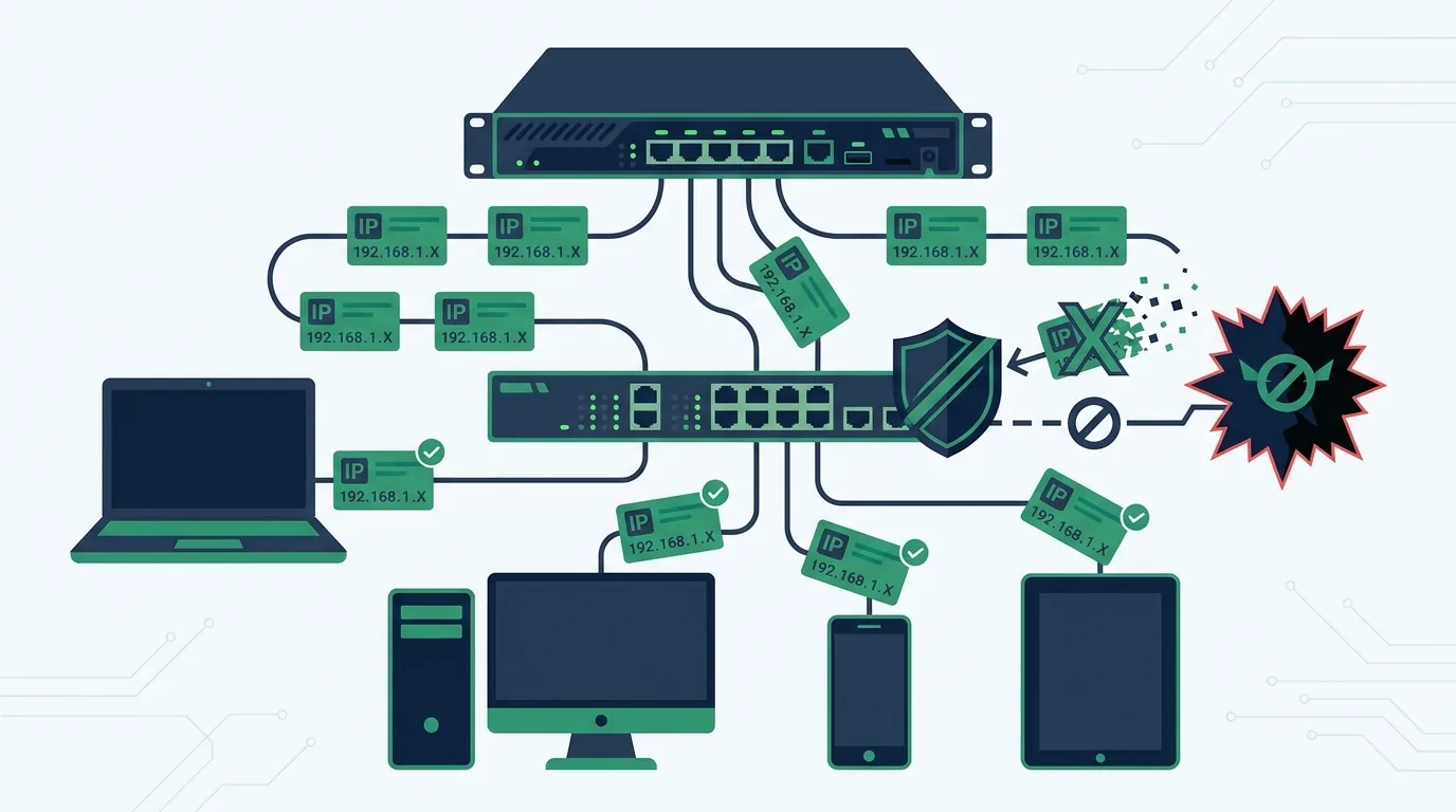 DHCP MikroTik: reservas, snooping y Option 82