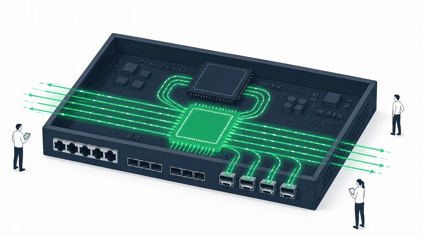 Hardware offload en MikroTik: exprimir el switch chip