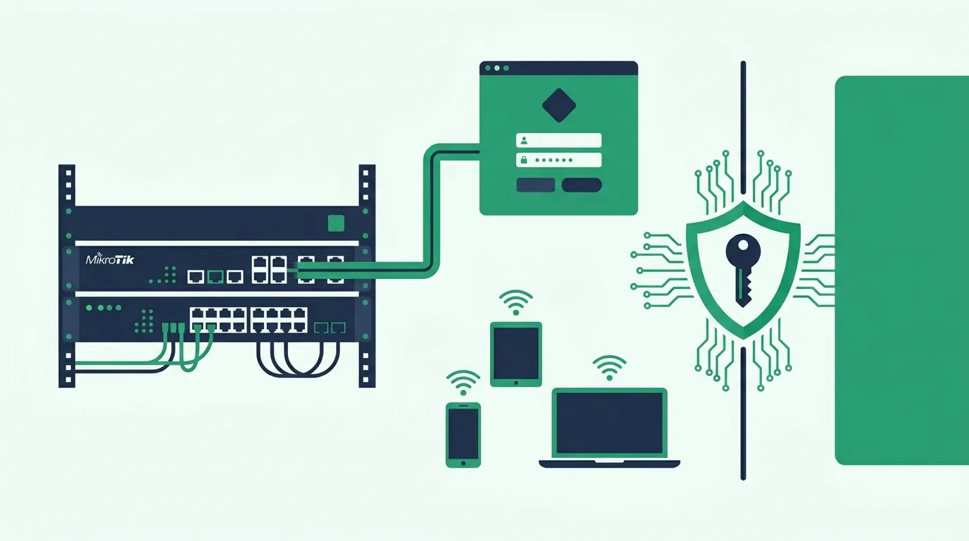 Hotspot MikroTik: portal cautivo empresarial