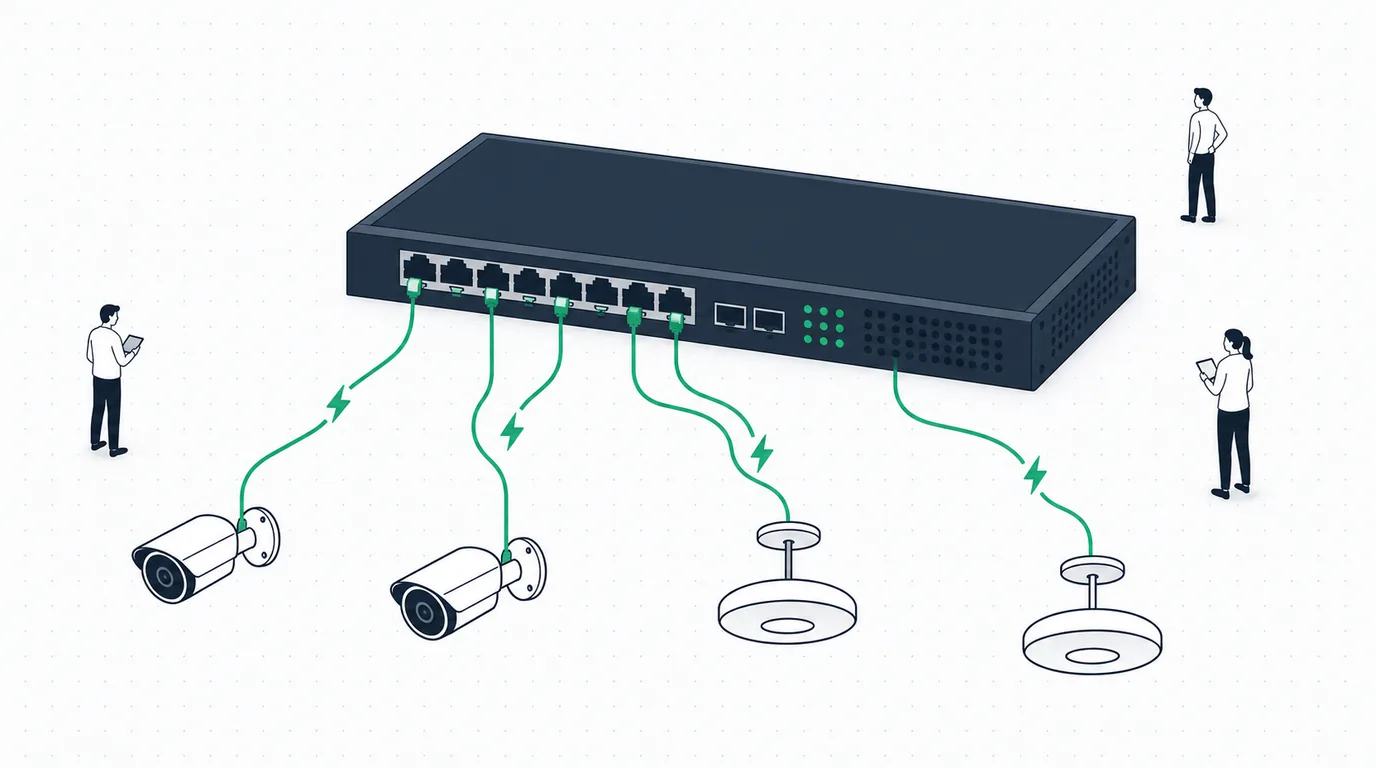 PoE en MikroTik: datos y energía por un solo cable