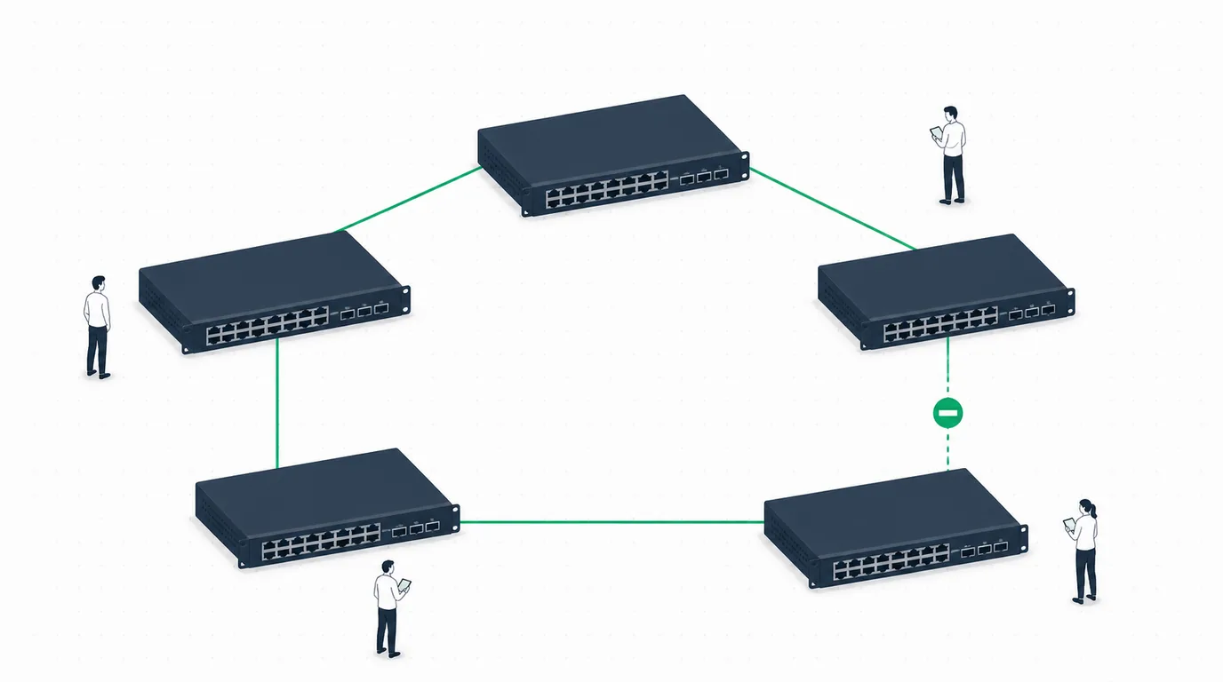 RSTP y MSTP en MikroTik: evitar loops y tormentas de broadcast