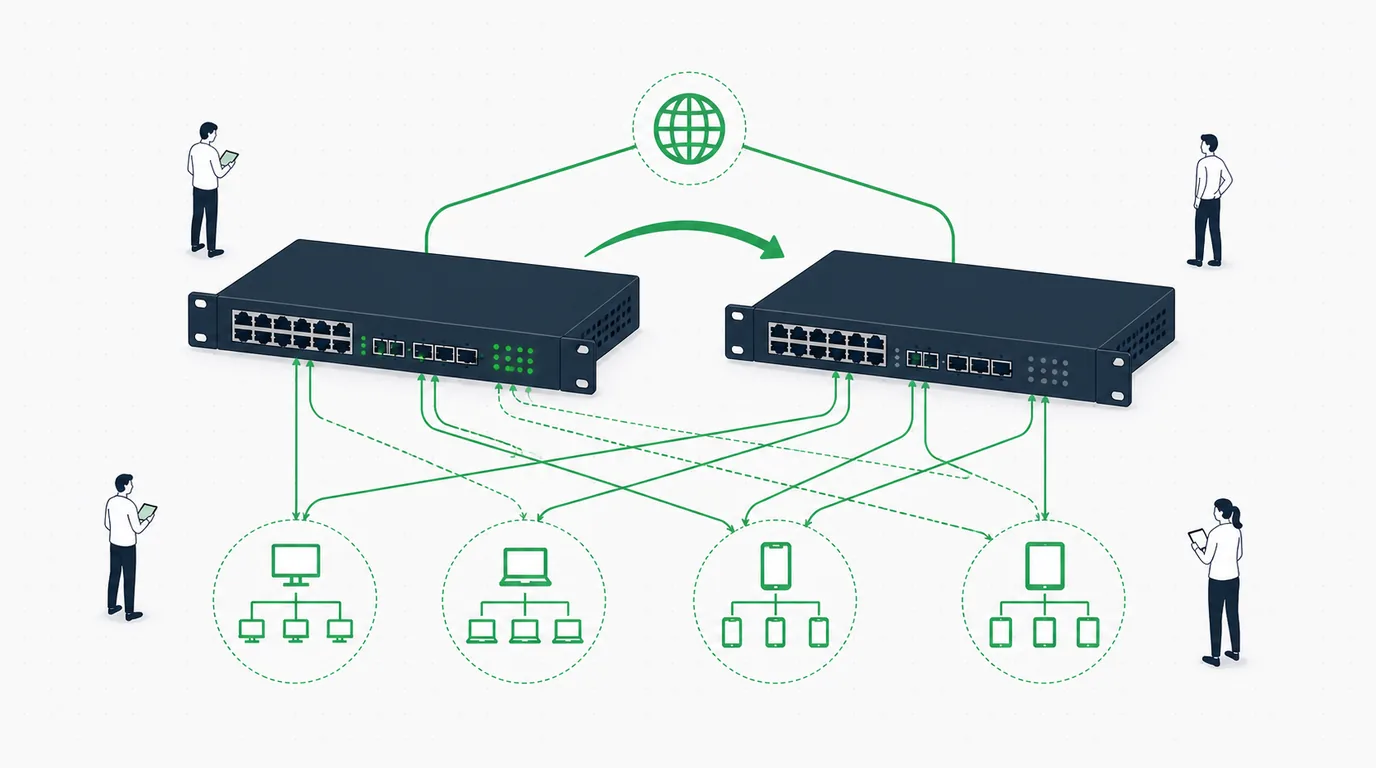 VRRP en MikroTik: redundancia de gateway sin que nadie lo note